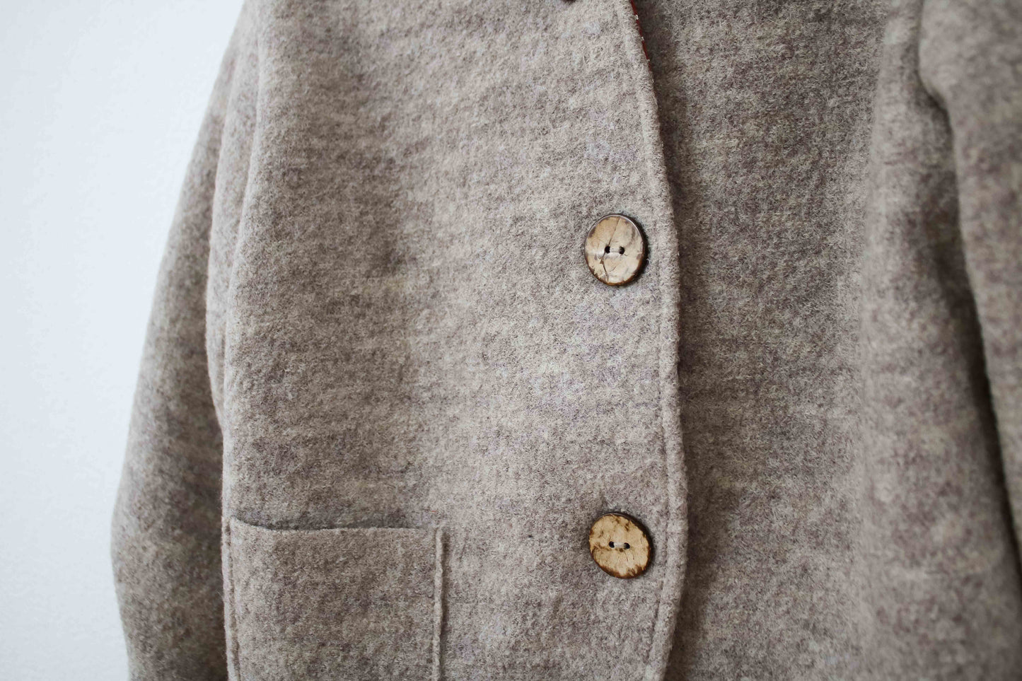 Walkjacke "Natural Orange" (Beige/Rost)