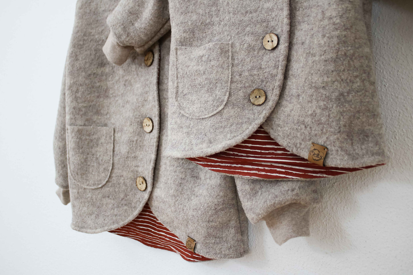 Walkjacke "Natural Orange" (Beige/Rost)