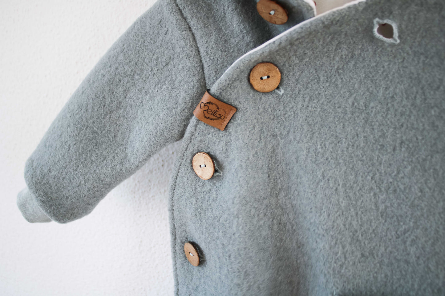 Wollwalk Overall "Geo" (Mint) mit Jerseyfutter