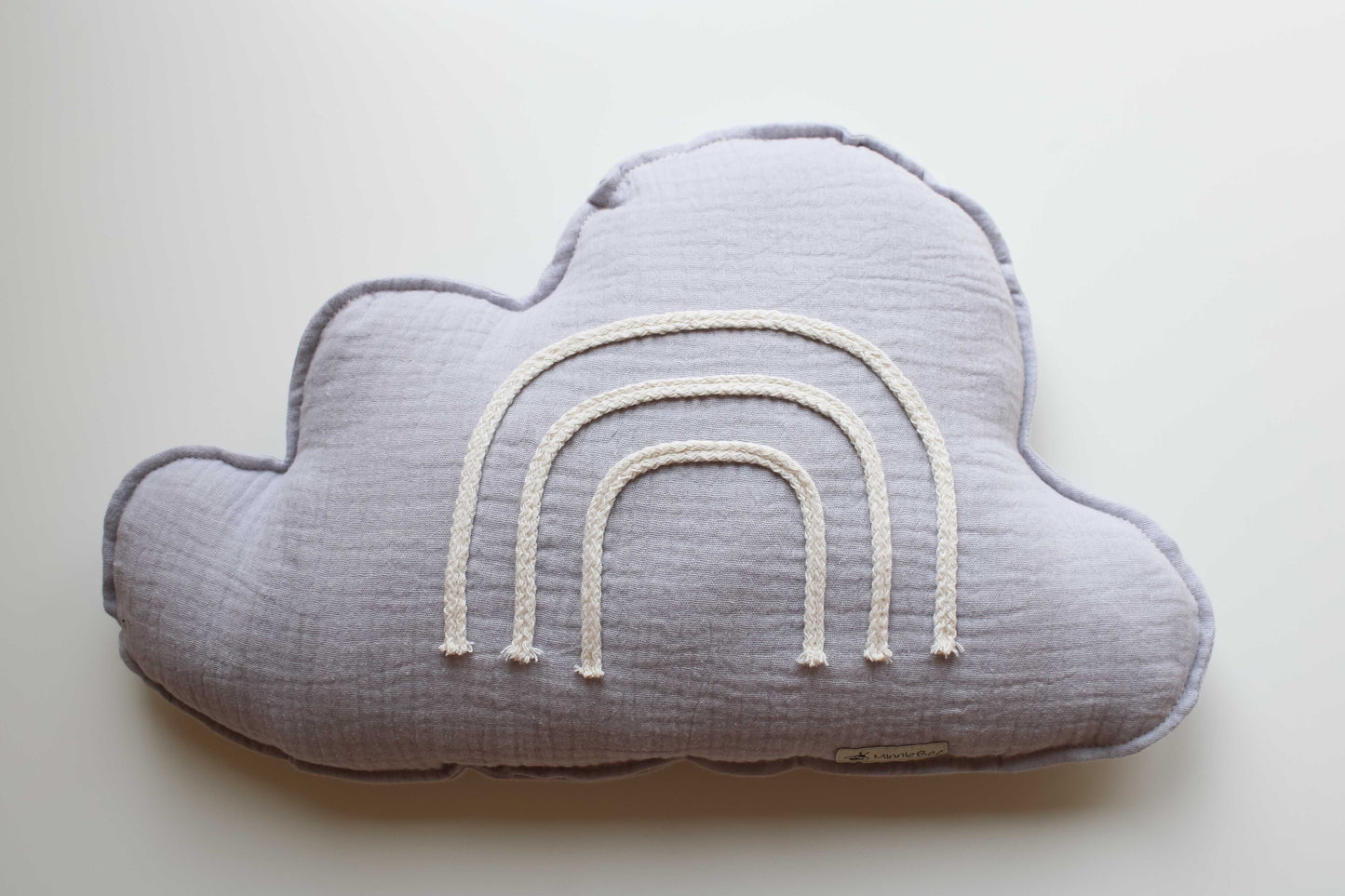 Wolken Kissen "Regenbogen" (Grau/Beige)