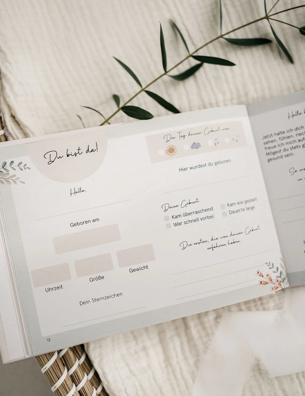 Babyalbum "Du bist endlich da" von Fischomaswerkstatt