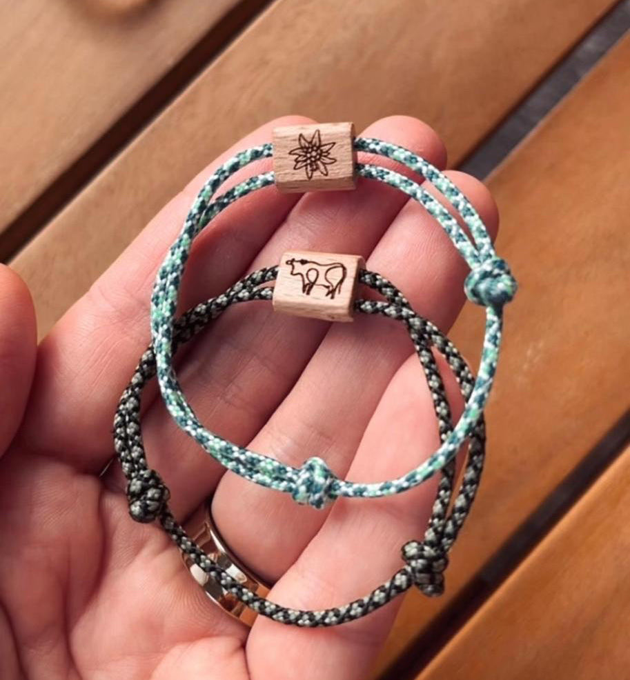 Individuelles Segeltau-Armband "Schulkind mit Namensgravur“
