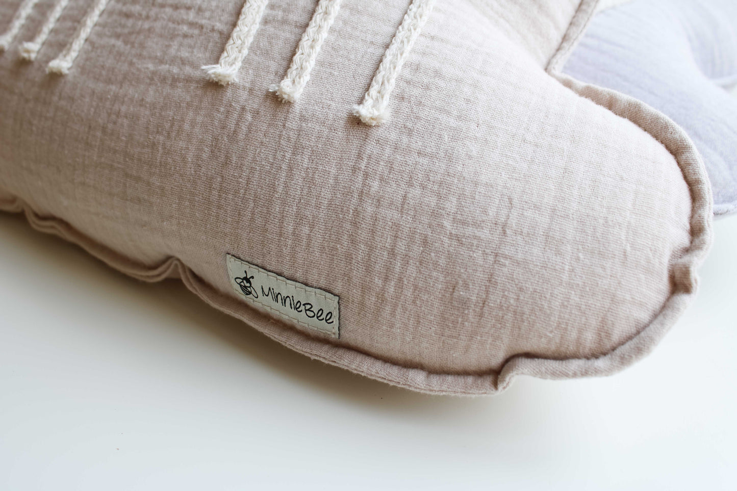 Wolken Kissen "Regenbogen" (Grau/Beige)