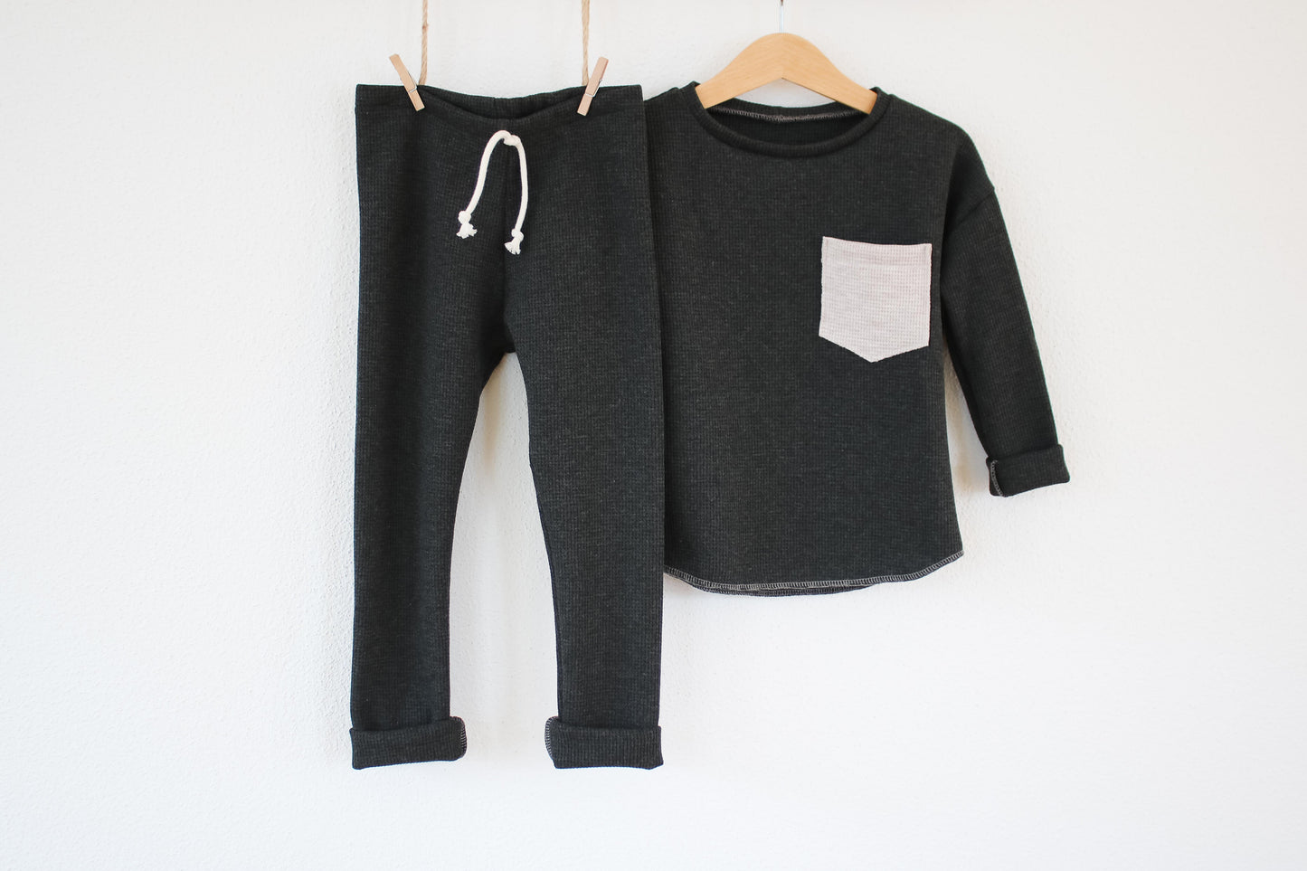 Leggings "Waffel" (Anthrazit)