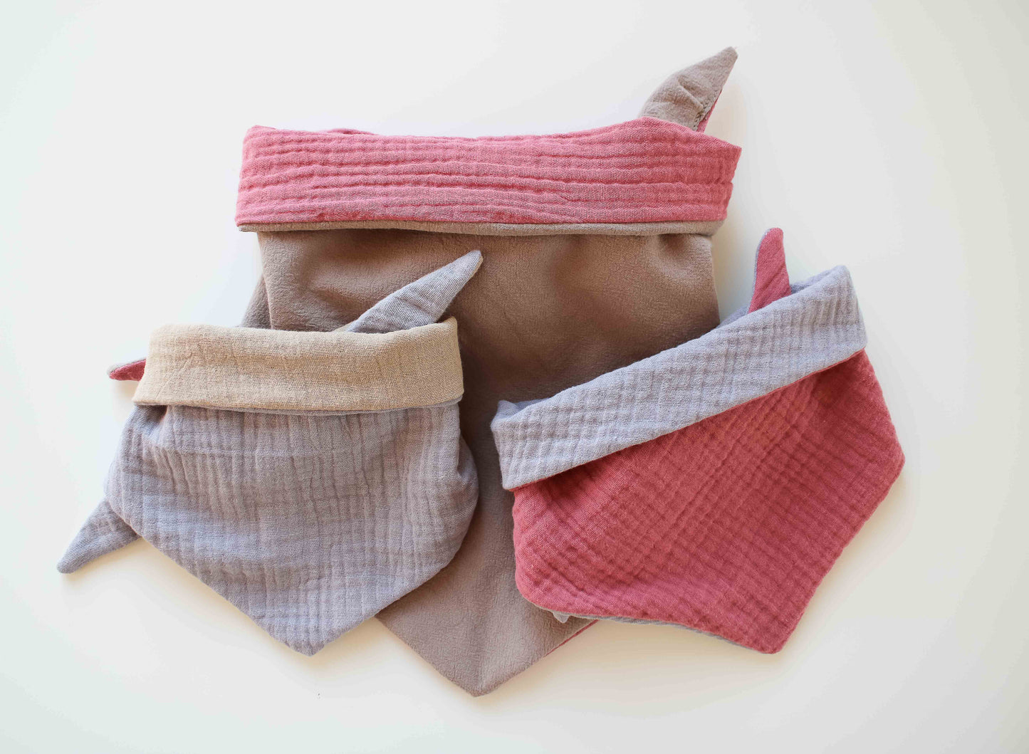 Halstuch "Musselin" (Beige/Grau)