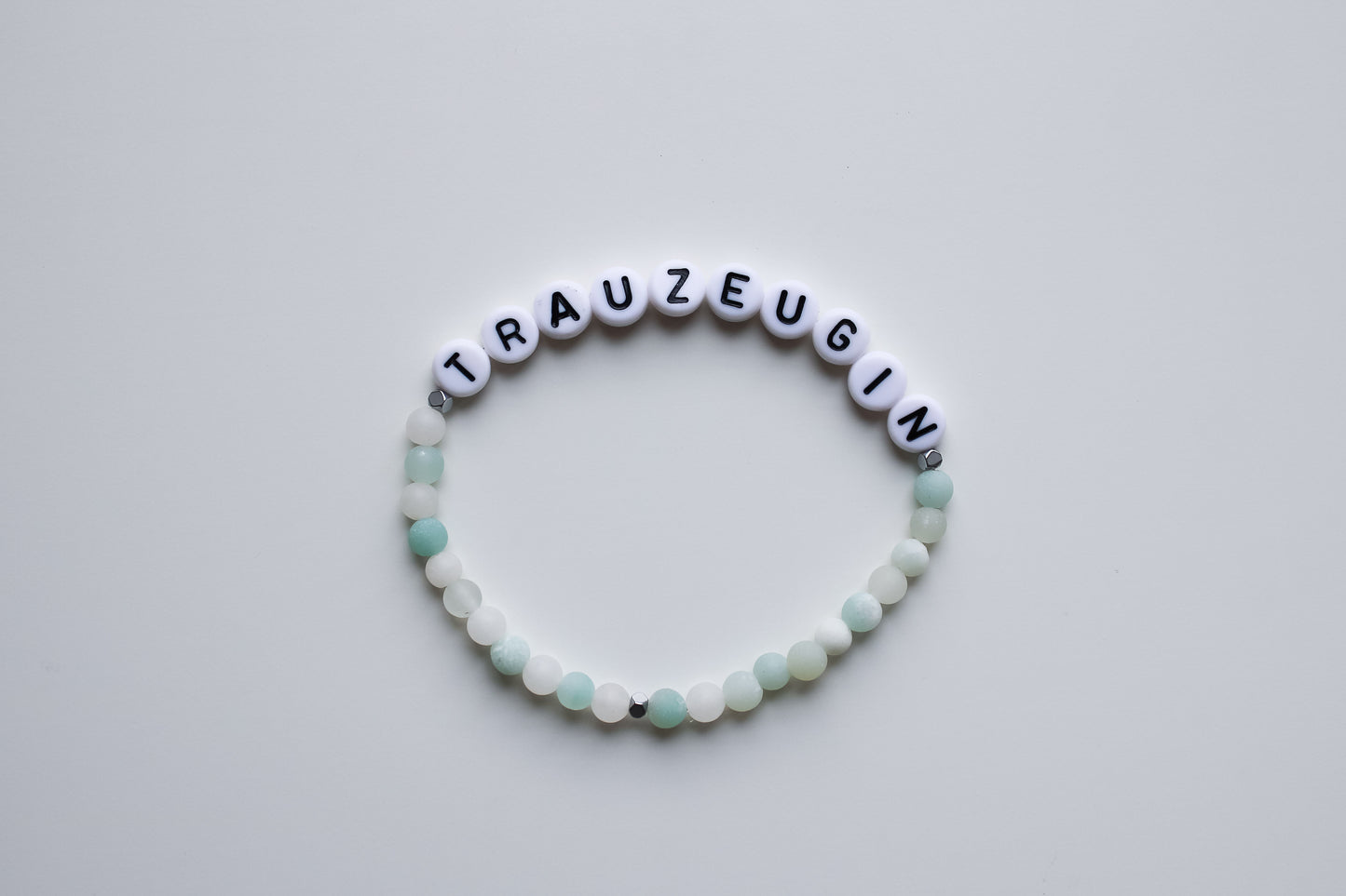 Armband "Trauzeugin" (Mint/Rosa)