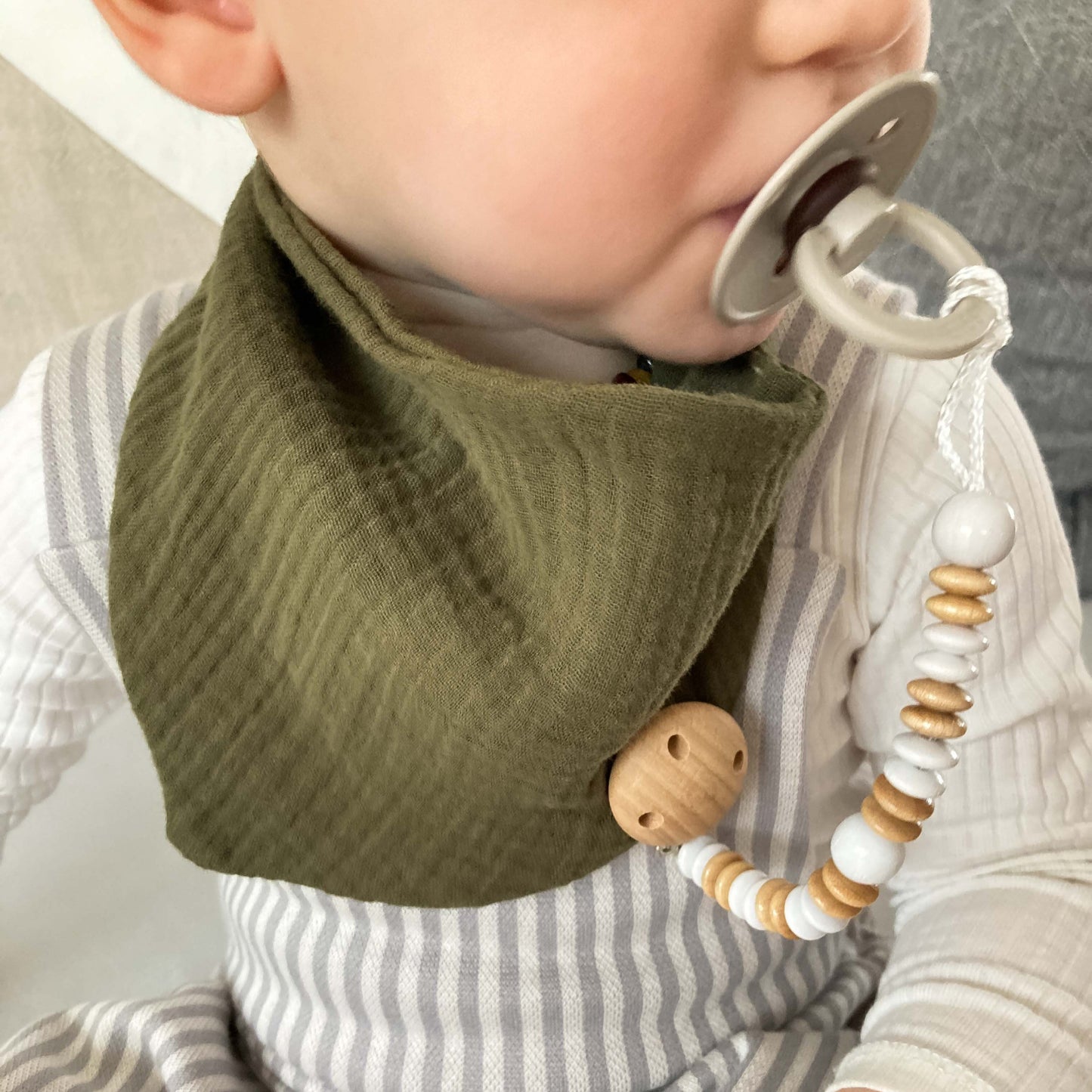 Kleines Halstuch "Musselin" (Ocker/Beige)