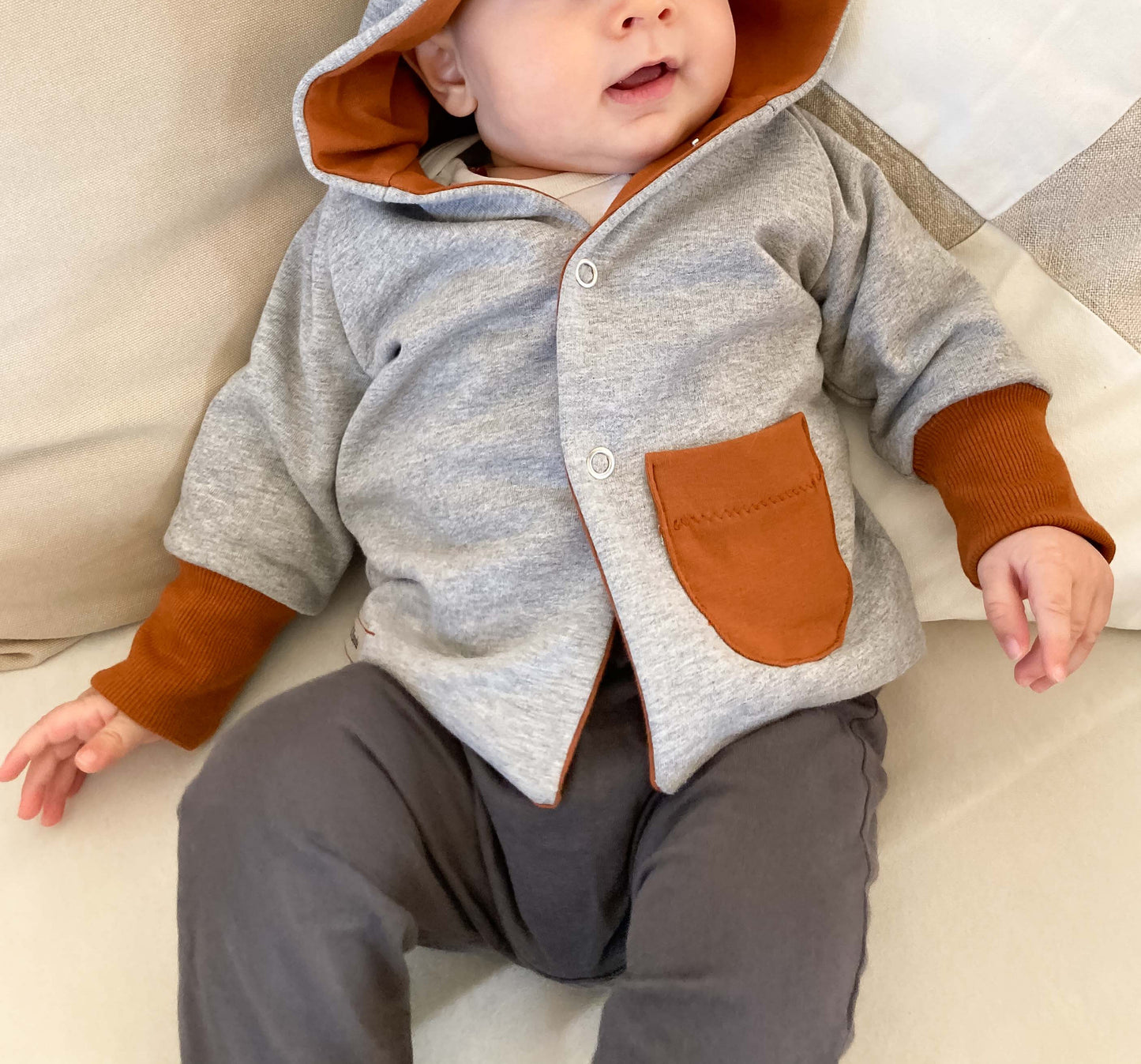 Wendejacke (Grau/Curry)