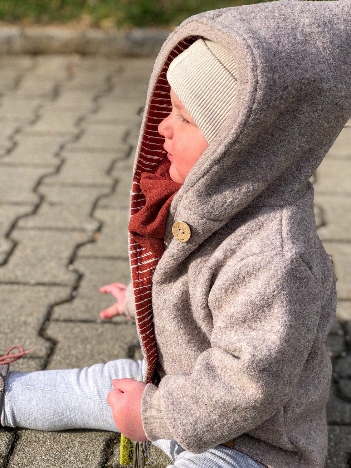 Walkjacke "Natural Orange" (Beige/Rost)