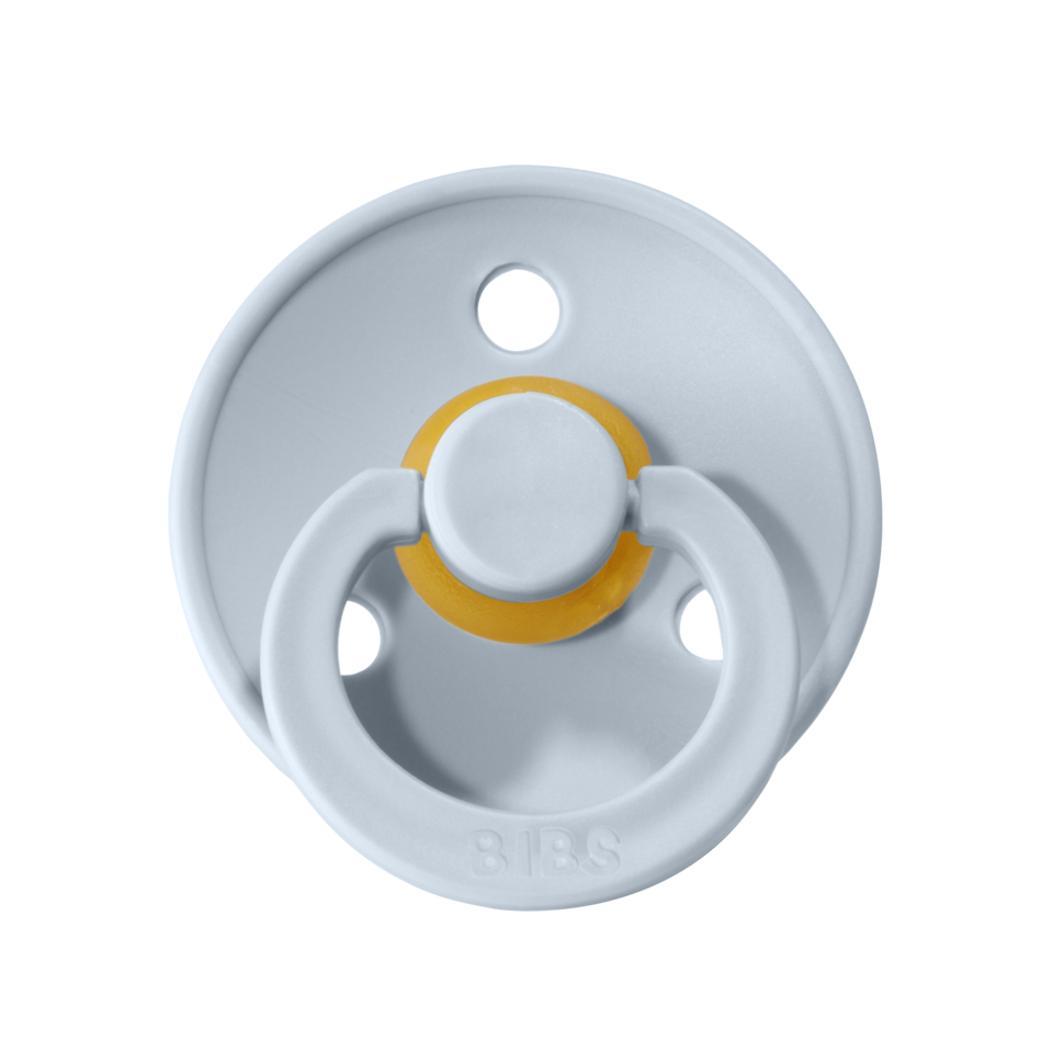 BIBS Schnuller 1 "Colour-Naturkautschuk" (Baby Blue & Iron) im Set