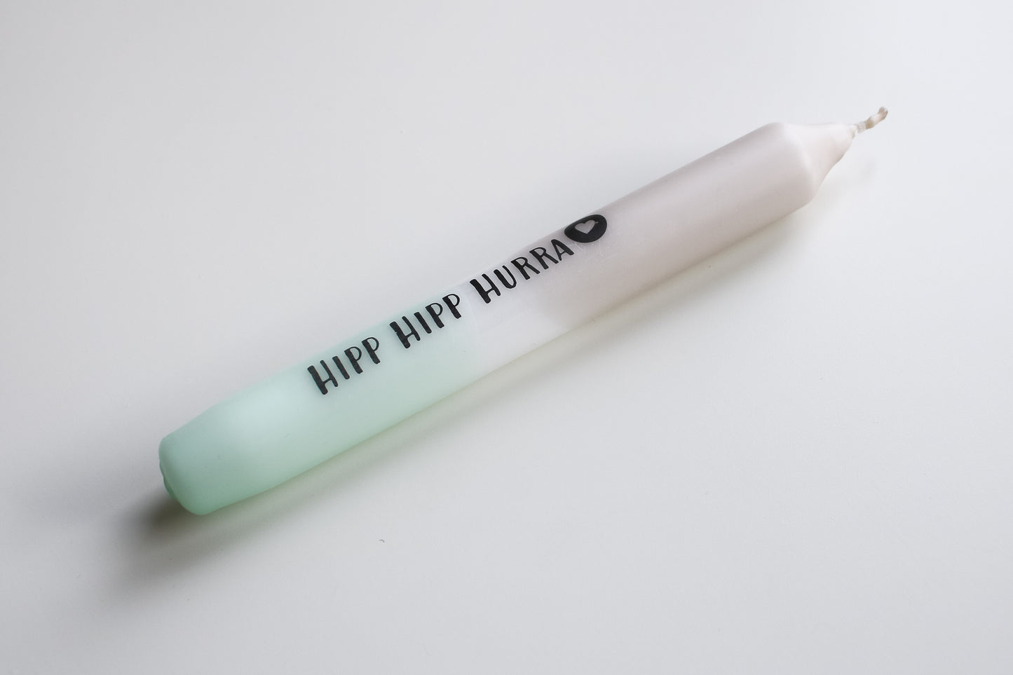 Stabkerze Dip Dye "Botschaft" (verschiedene Varianten)
