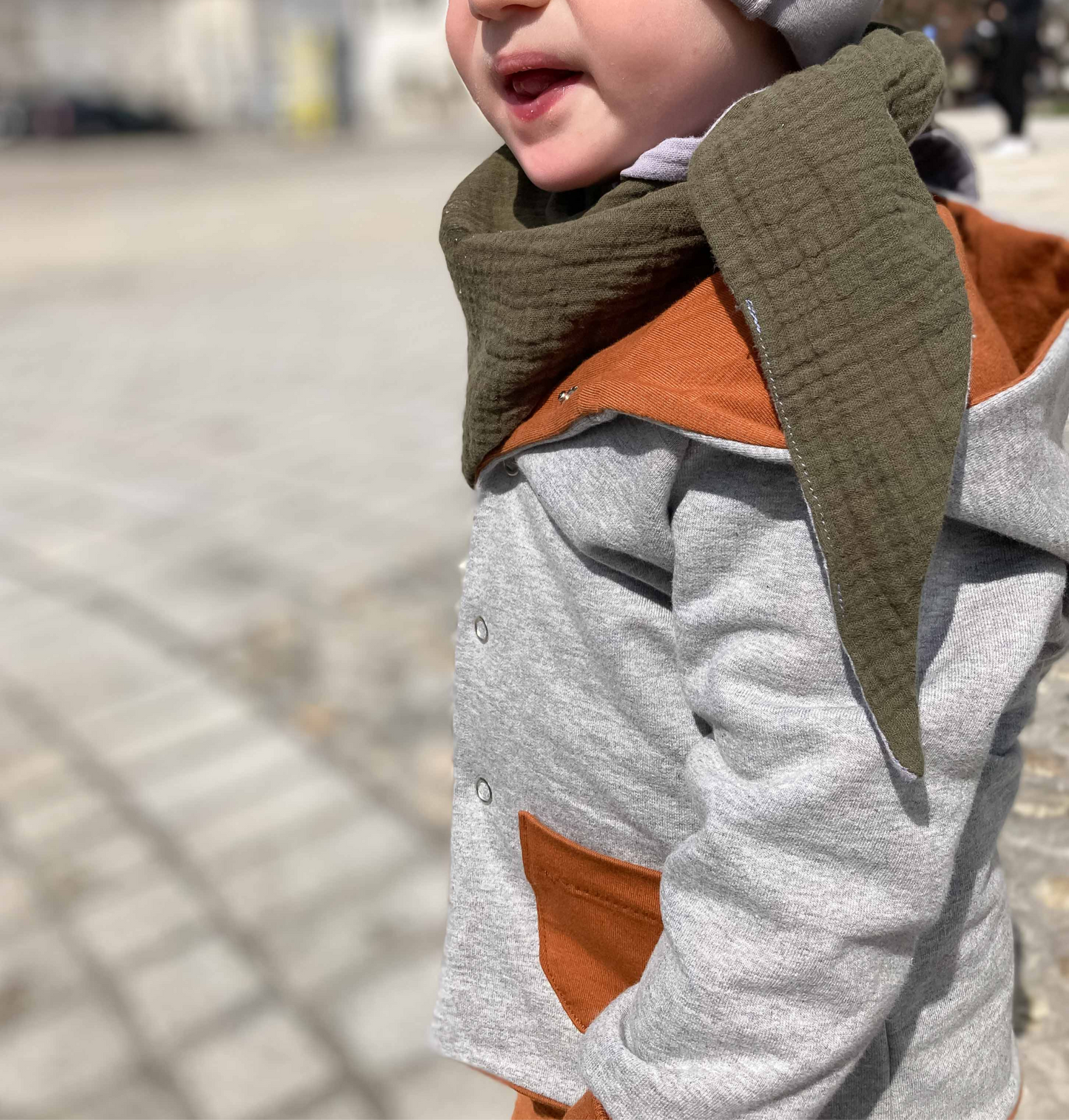 Wendejacke (Grau/Curry)
