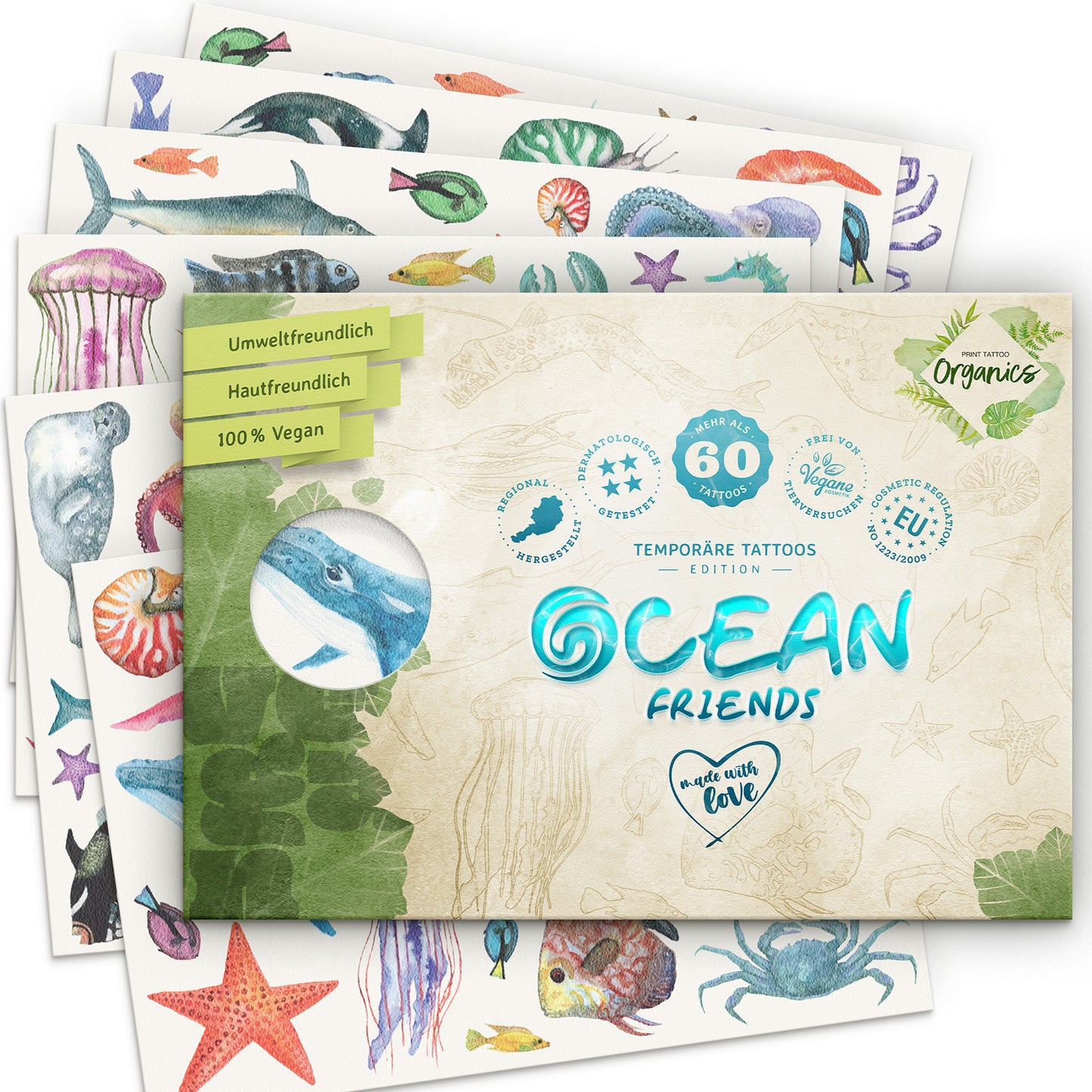 Kinder Tattoos - Ocean Friends