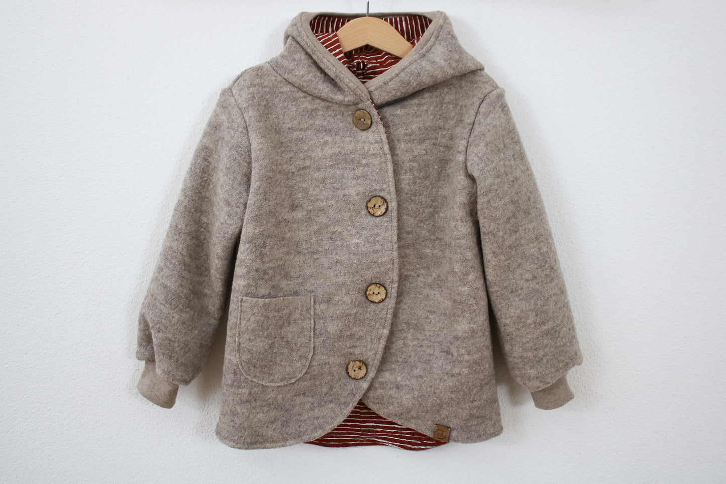 Walkjacke "Natural Orange" (Beige/Rost)