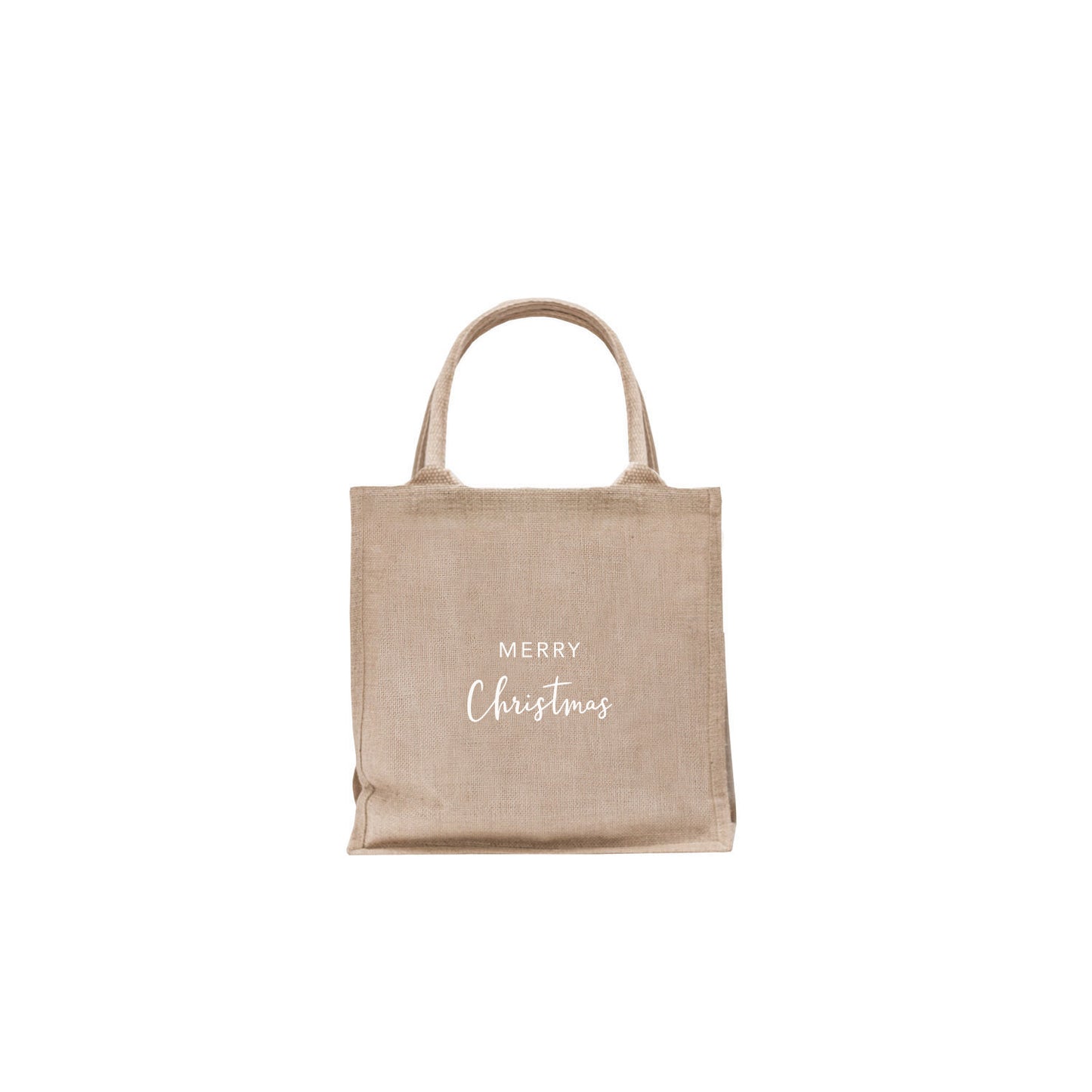 Jute-Tasche "Mini" von Eulenschnitt (natur/weiß)