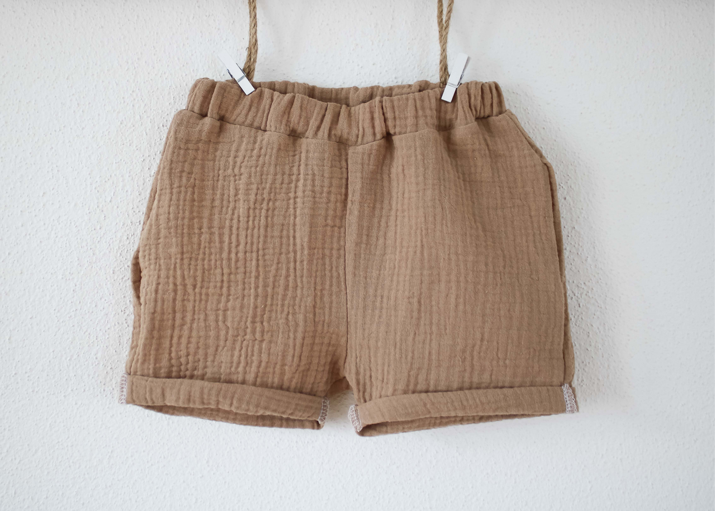 Shorts "Musselin" (Beige)