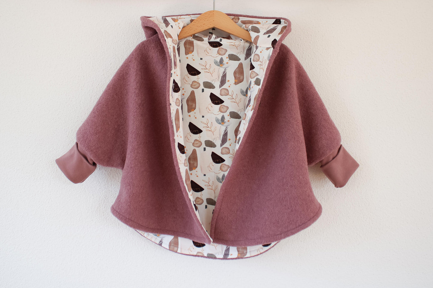 Wollwalk Cape (Altrosa)
