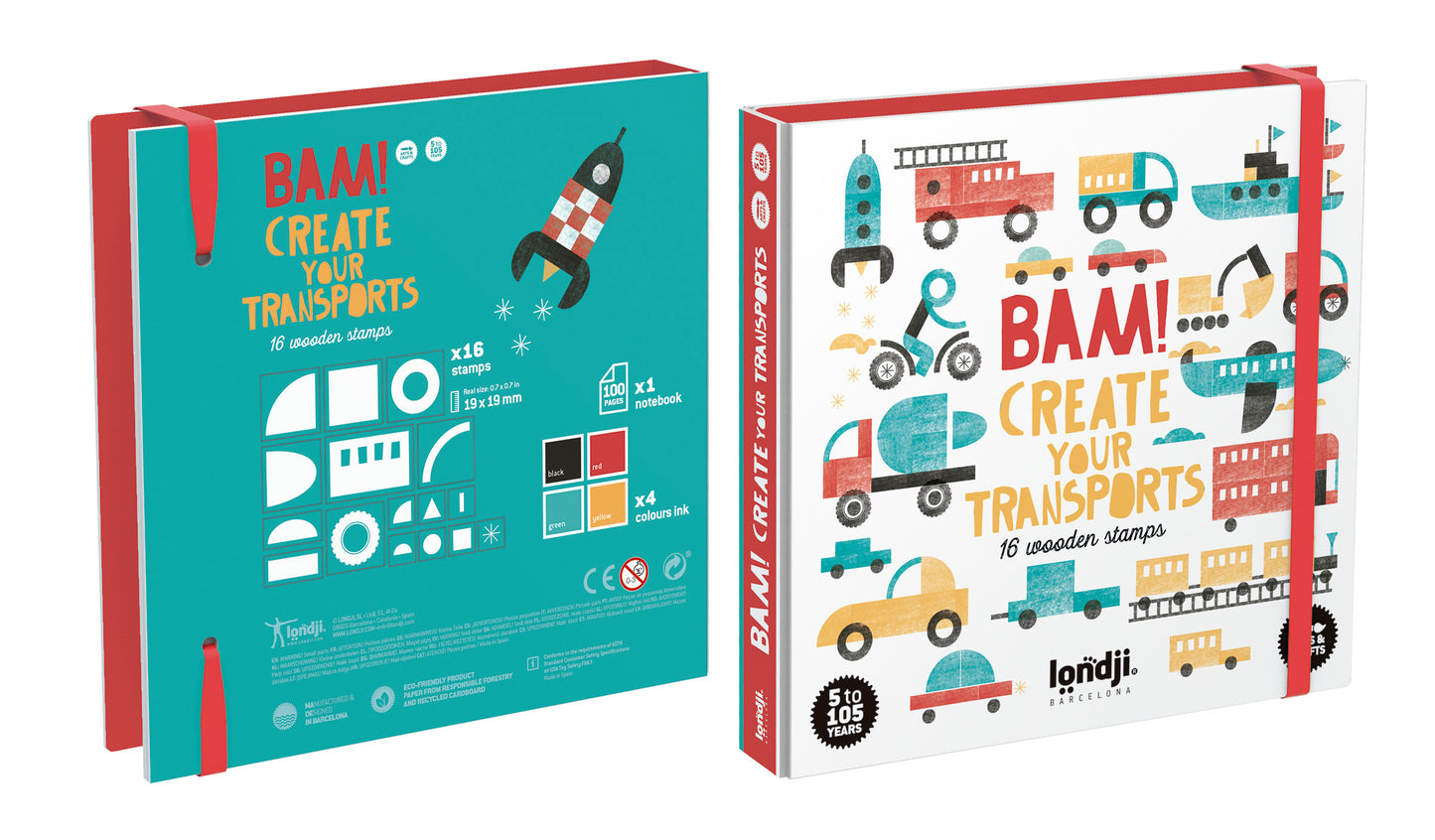 Stempelset Bam Transports