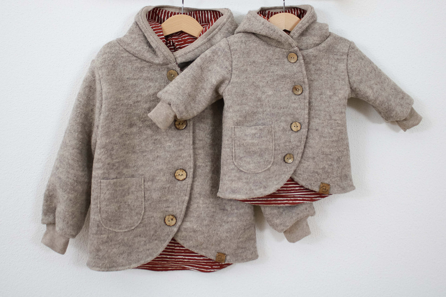 Walkjacke "Natural Orange" (Beige/Rost)