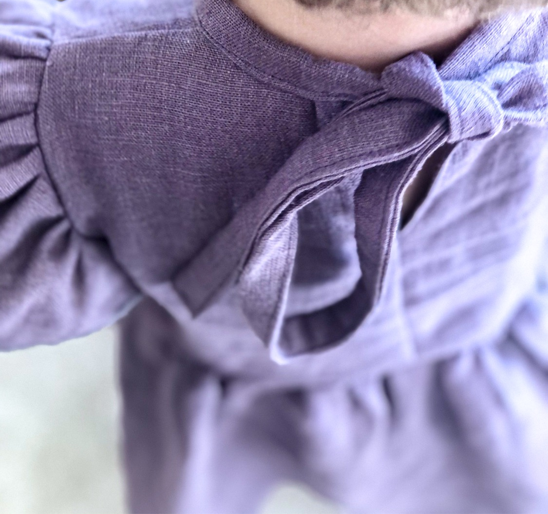 Kleid "Leinen" (Mauve)