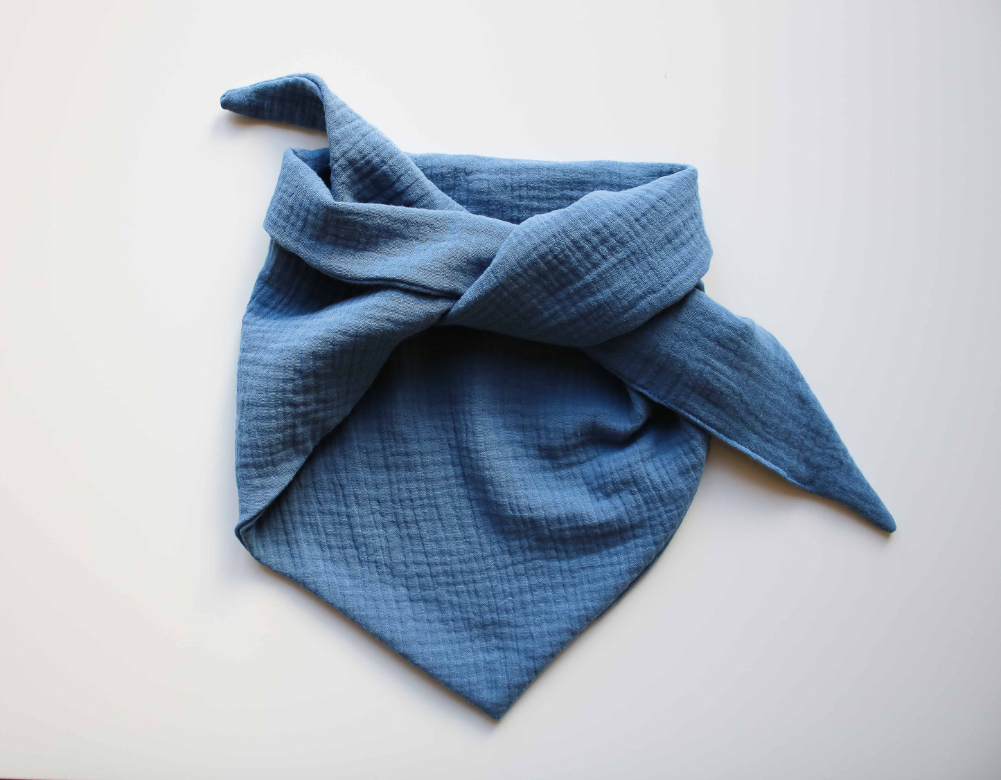 Großes Halstuch "Musselin" (Mittelblau)