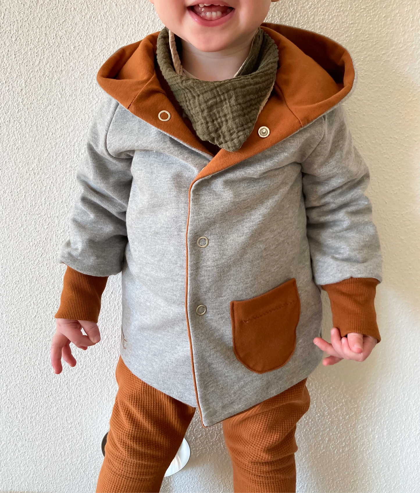 Wendejacke (Grau/Curry)
