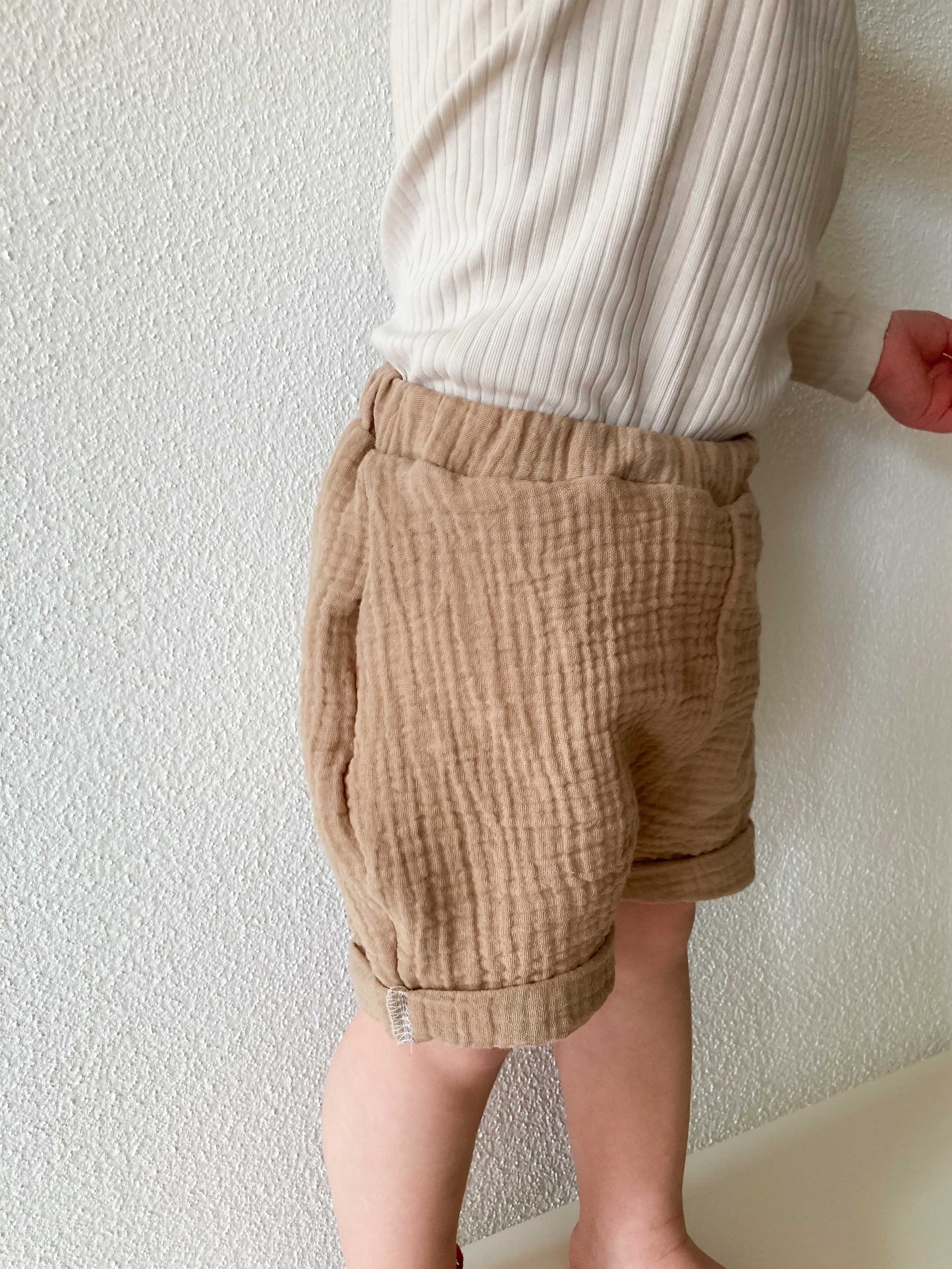 Shorts "Musselin" (Beige)