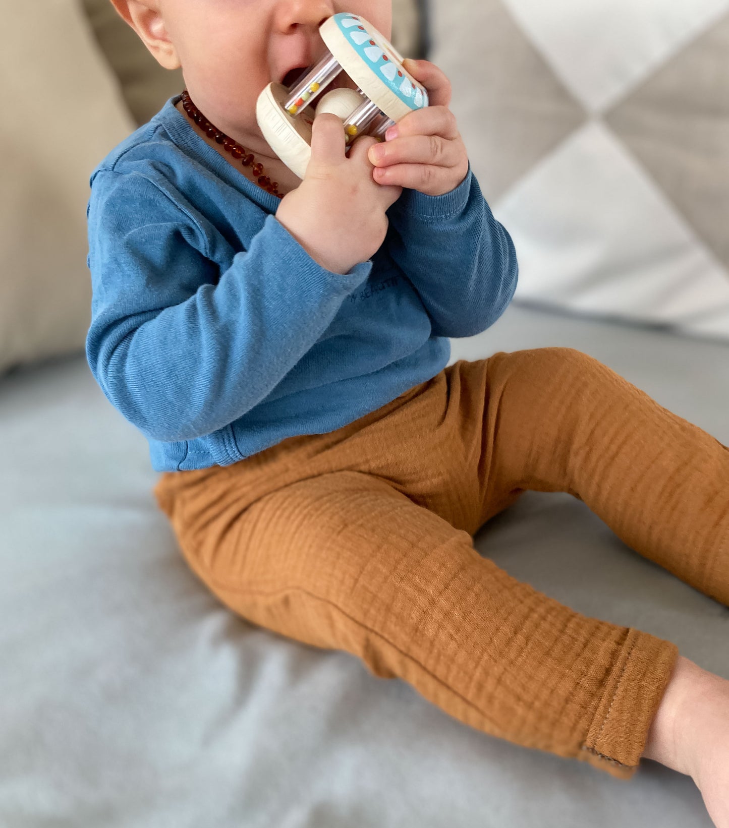 Musselin Hose (Ocker)