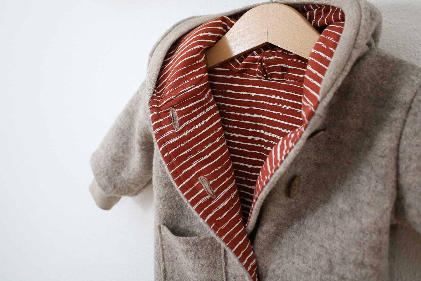 Walkjacke "Natural Orange" (Beige/Rost)