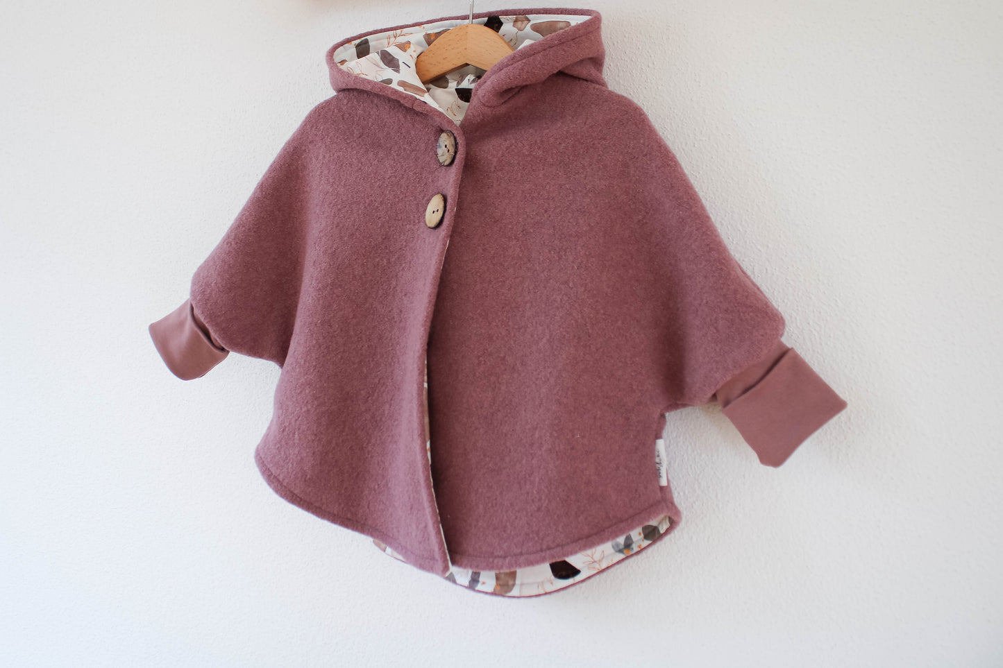 Wollwalk Cape (Altrosa)