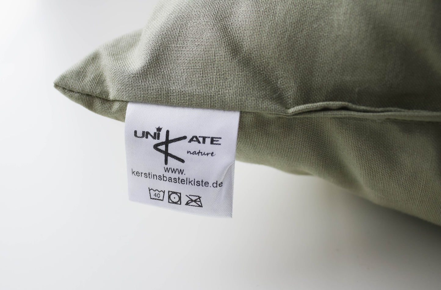 Kissenhülle (Personalisierbar) in Taupe