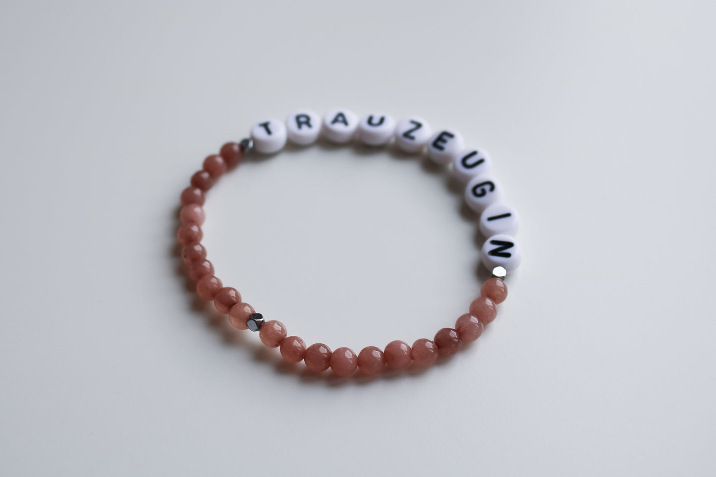 Armband "Trauzeugin" (Mint/Rosa)