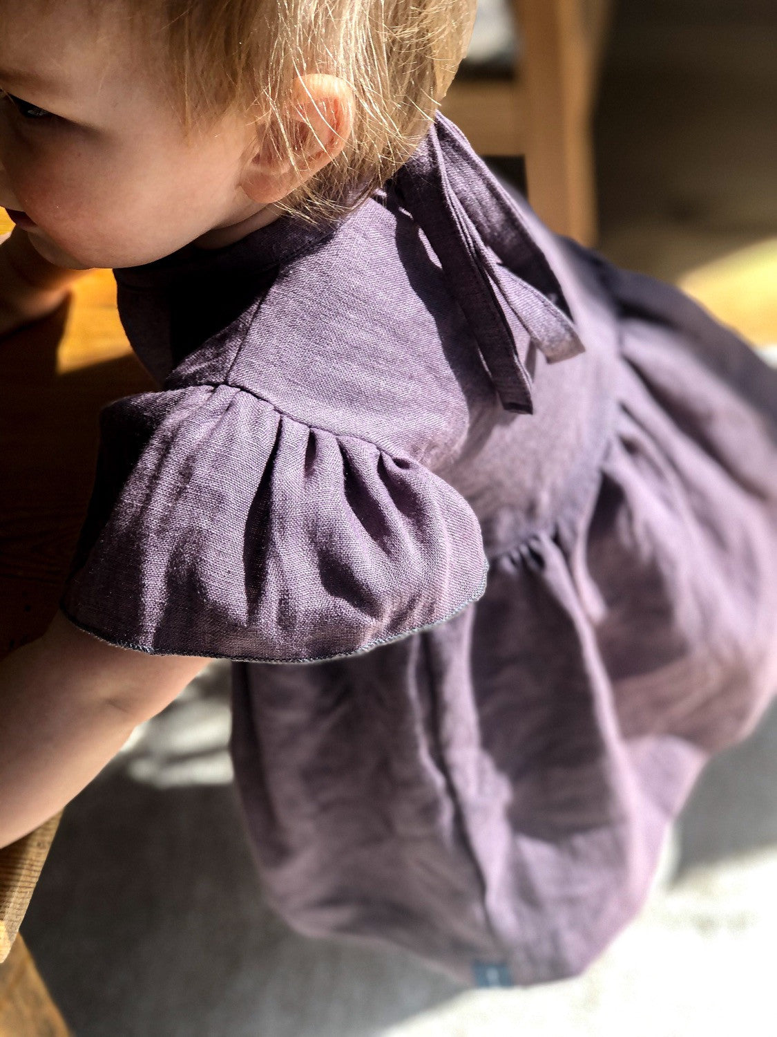 Kleid "Leinen" (Mauve)