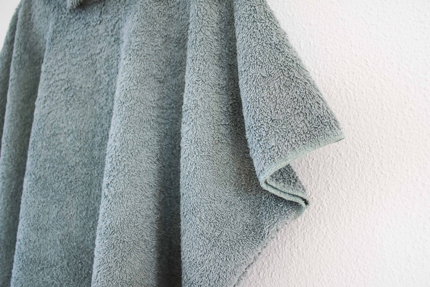 Badeponcho mit Kapuze - Baby & Kind "Frottee" (Mint/Mauve)