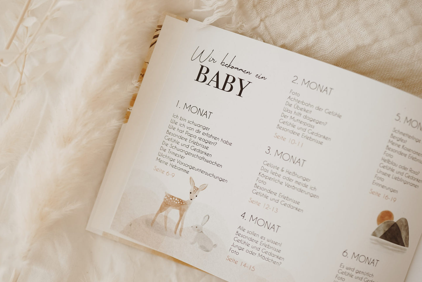 Schwangerschaftstagebuch "Wir bekommen ein Baby" von Fischomaswerkstatt