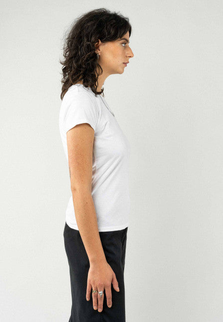 Statement T-Shirt "MOM" (Weiß/Schwarz)