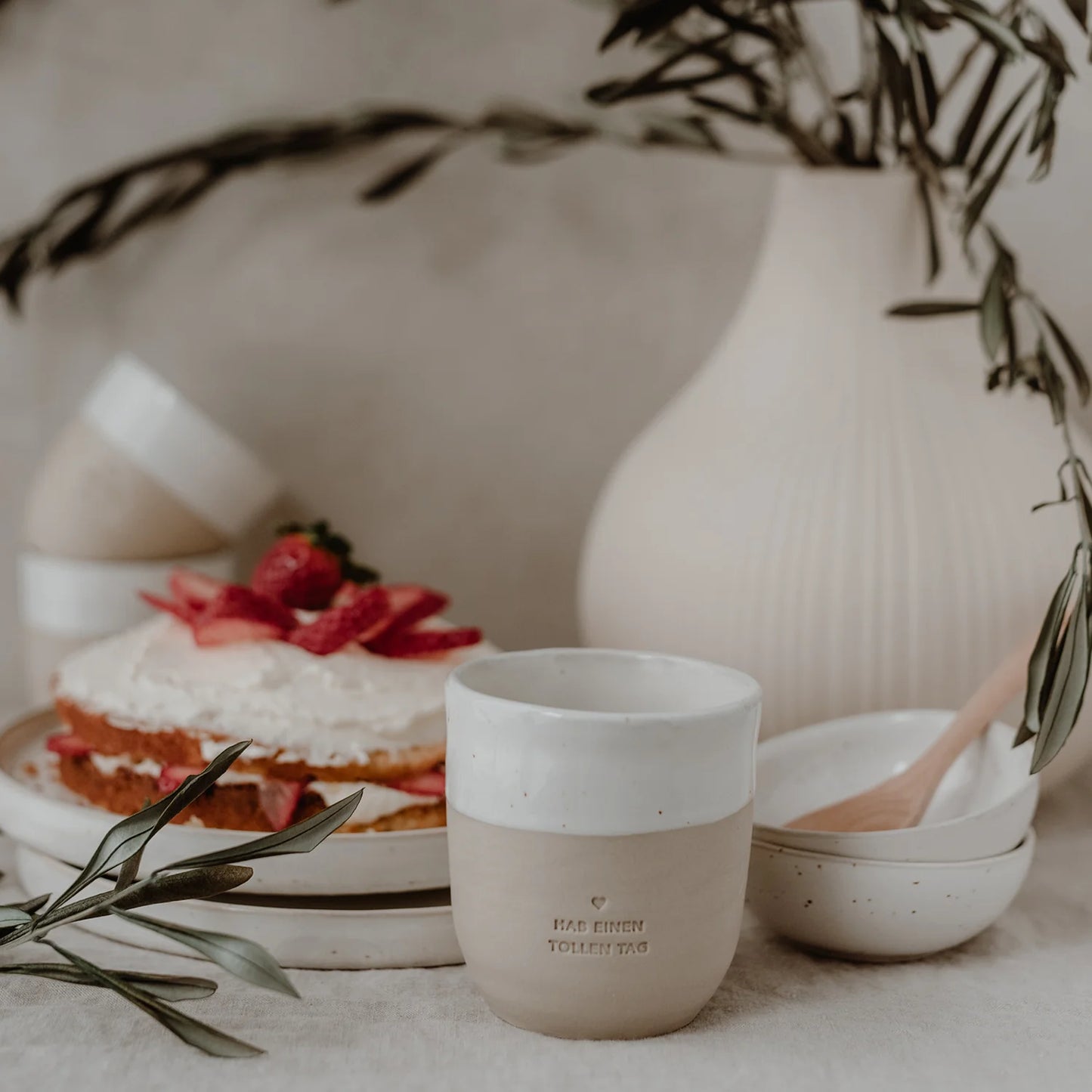 Eulenschnitt Becher "Tollen Tag"