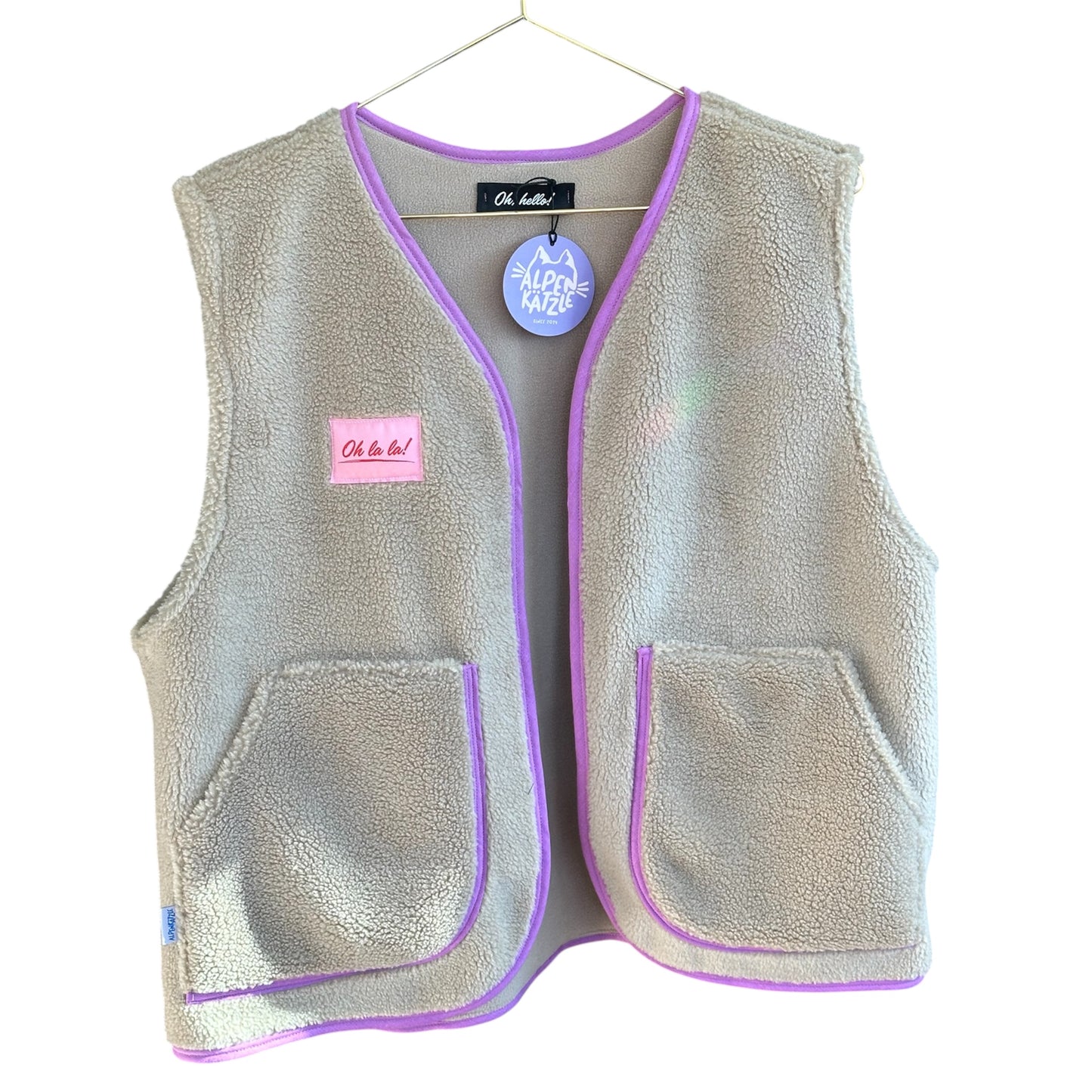 Teddy-Weste "Beige" von Alpenkätzle