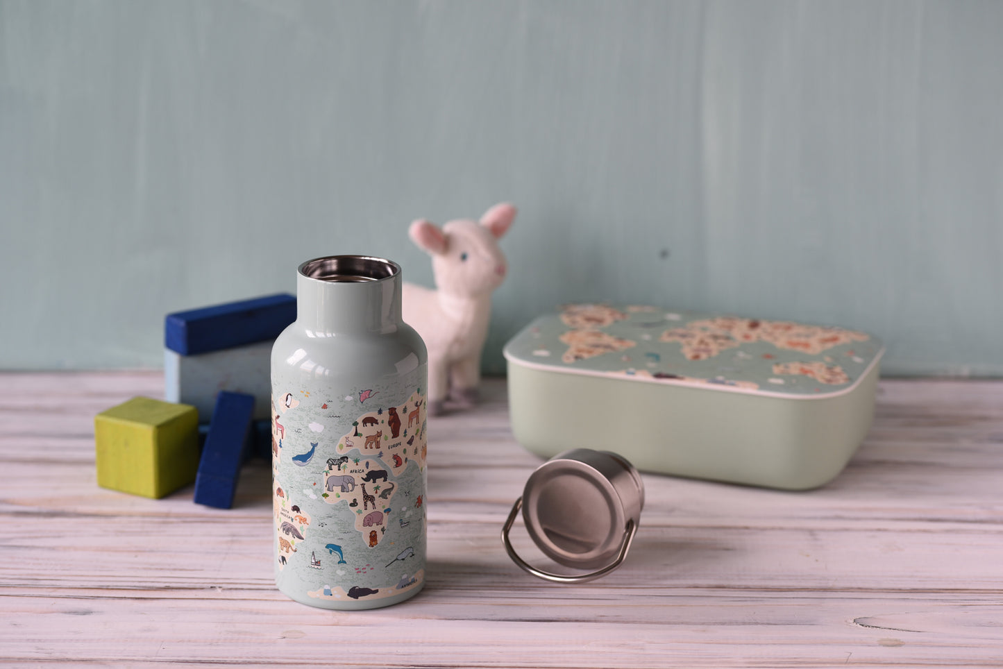 Lunchbox "Animalmap" von chic.mic