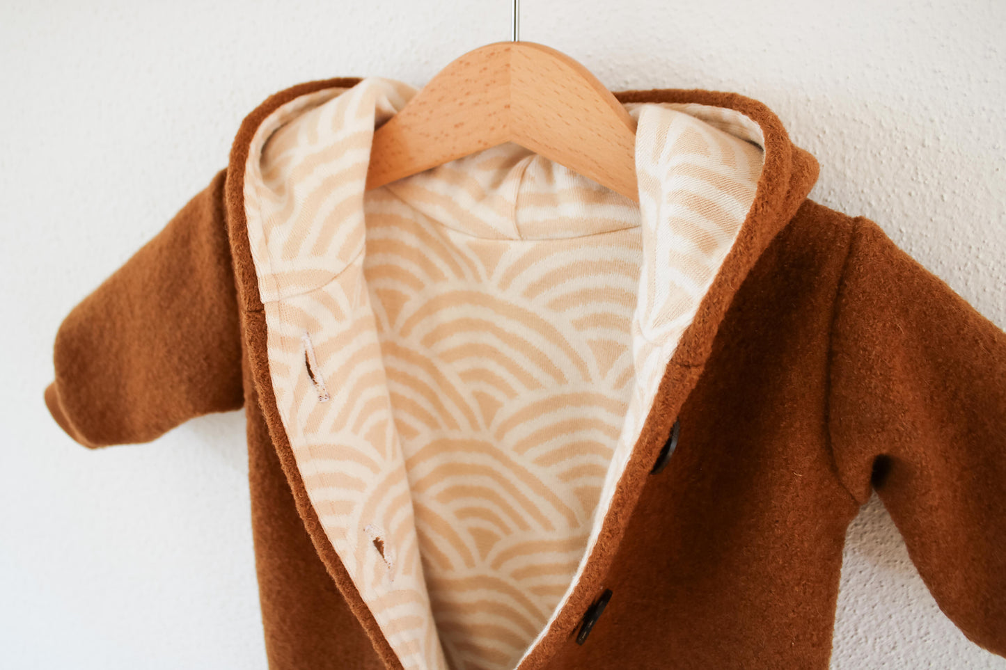 Wollwalk Overall"Jacquard" (Kupfer/Sand)