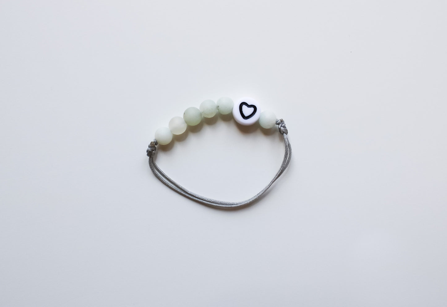 Kids-Armband "Herz" (Mint/Weiß)
