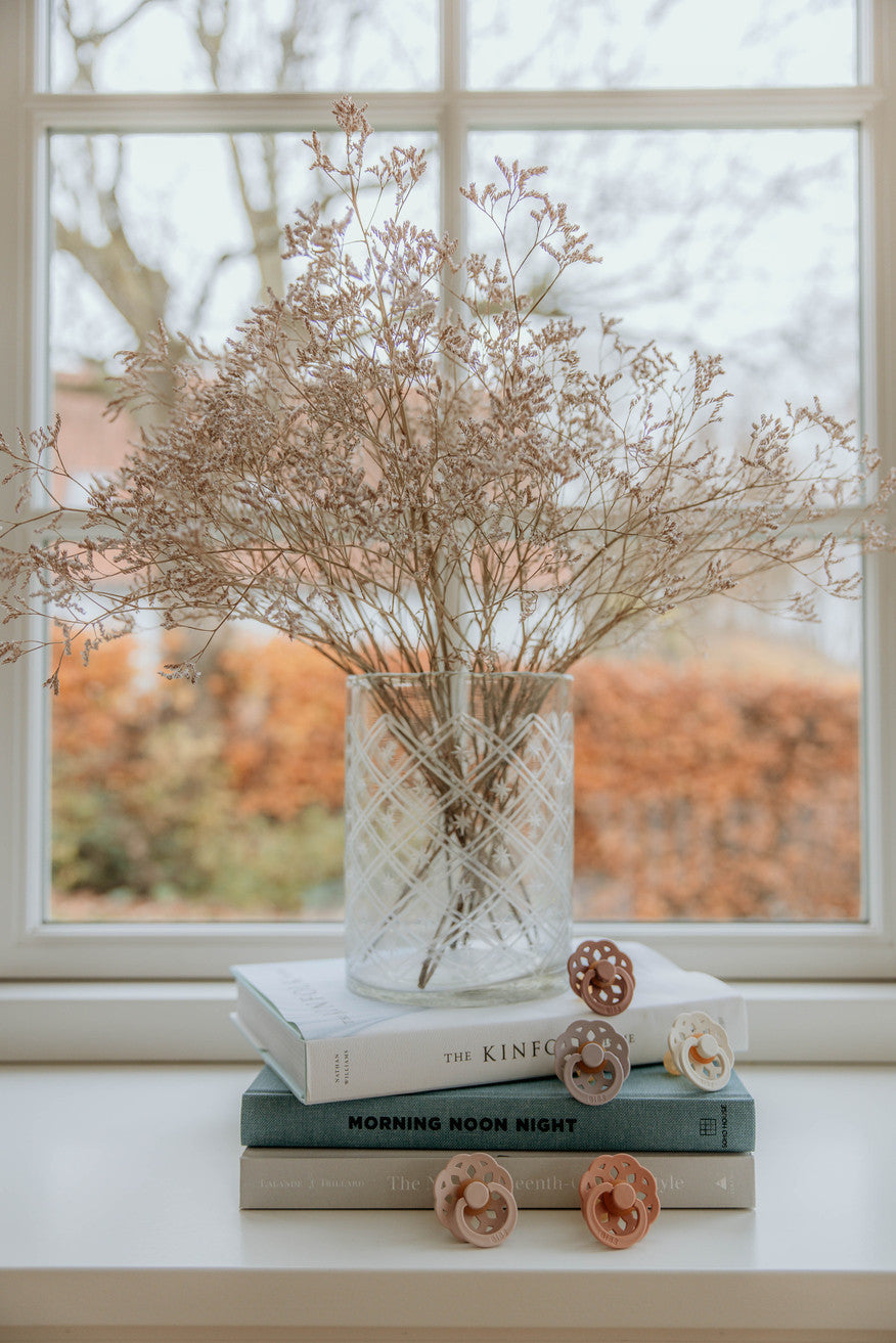 BIBS Schnuller 2 "Boheme-Naturkautschuk" (Vanilla & Peach) im Set