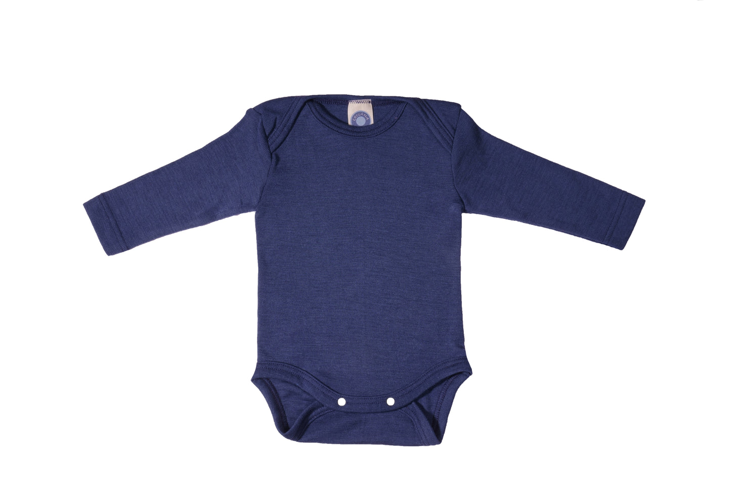 Cosilana Baby Langarm-Body Marine (Wolle-Seide)