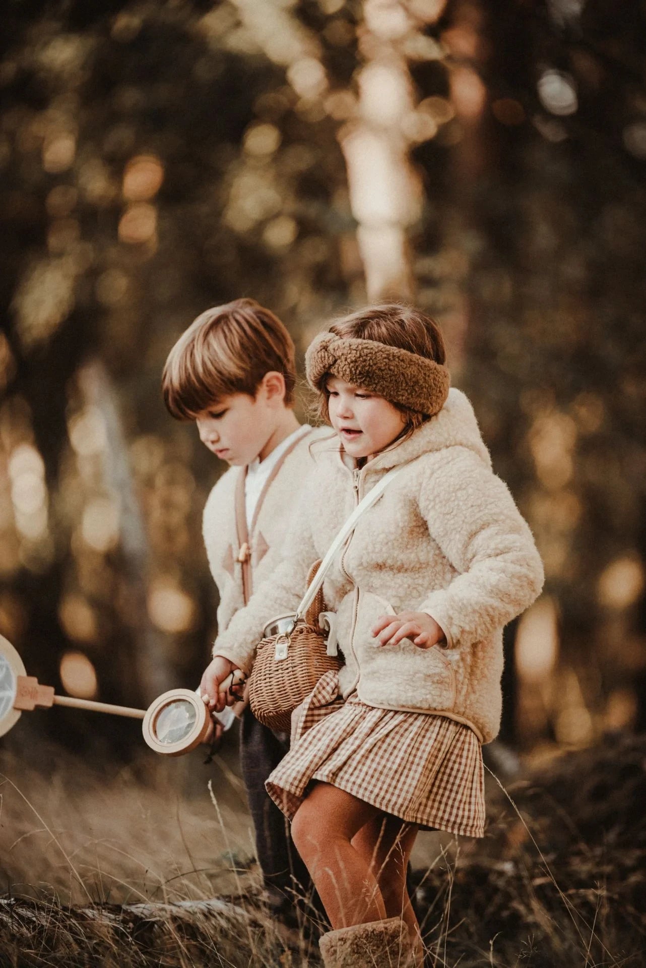 Schurwoll-Jacke "Moody" (Beige) für Kinder