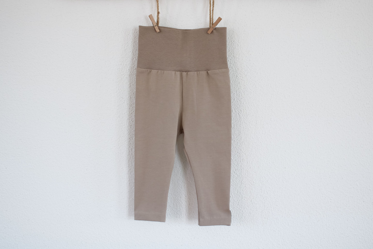 Leggings mit Umschlagbund (Beige)