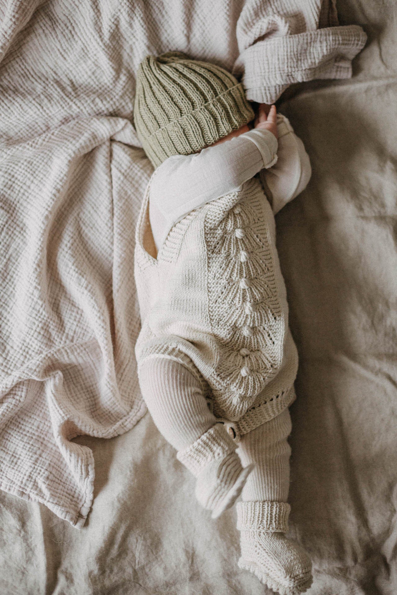 Greenmoonkids Strickromper "GreenMeri" (Ecru)