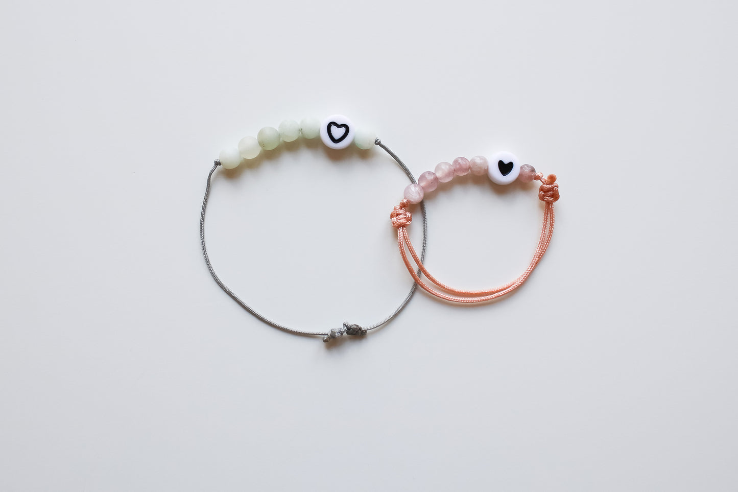 Kids-Armband "Herz" (Mint/Weiß)