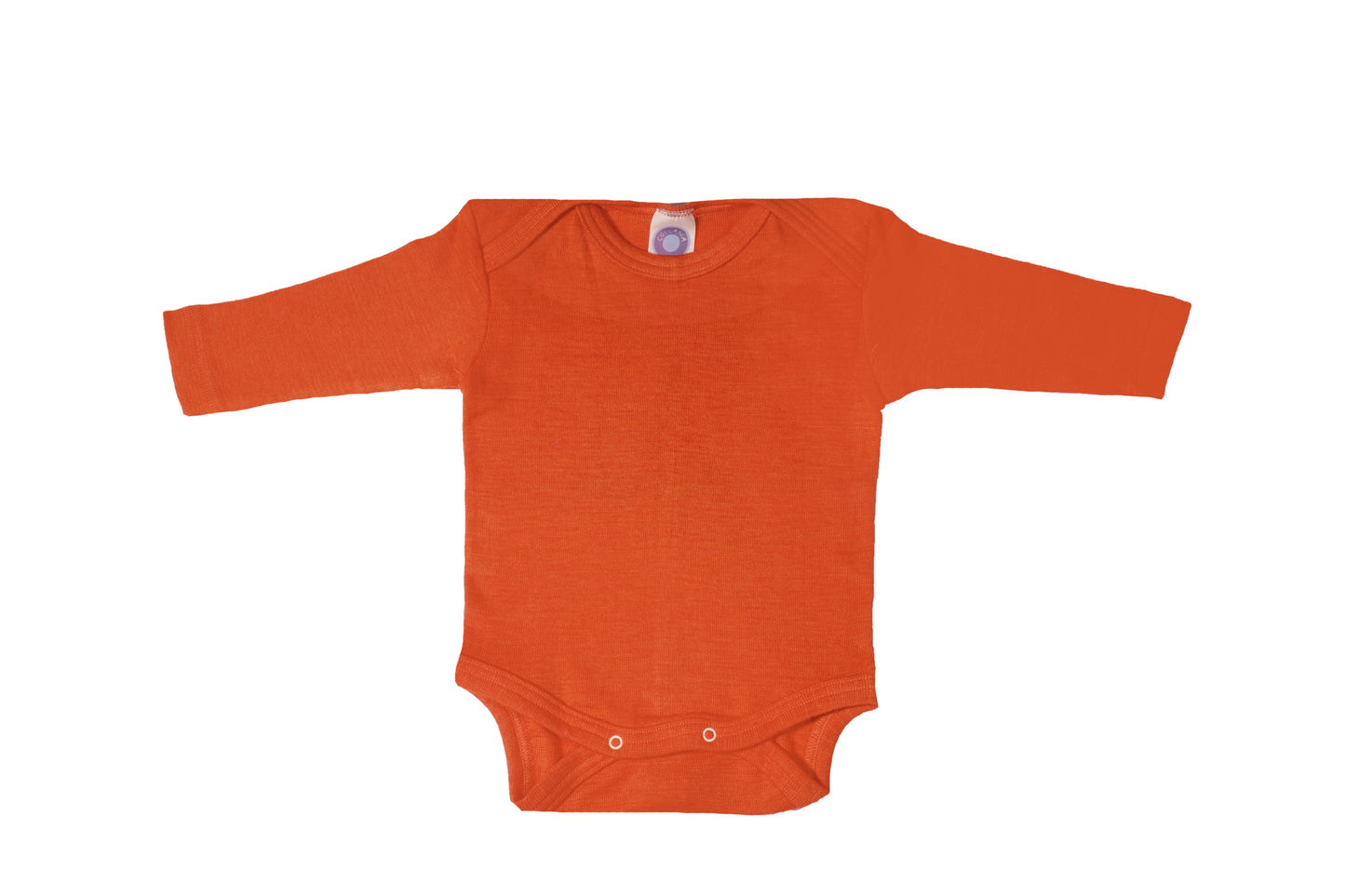 Cosilana Baby Langarm-Body Safran (Wolle-Seide)