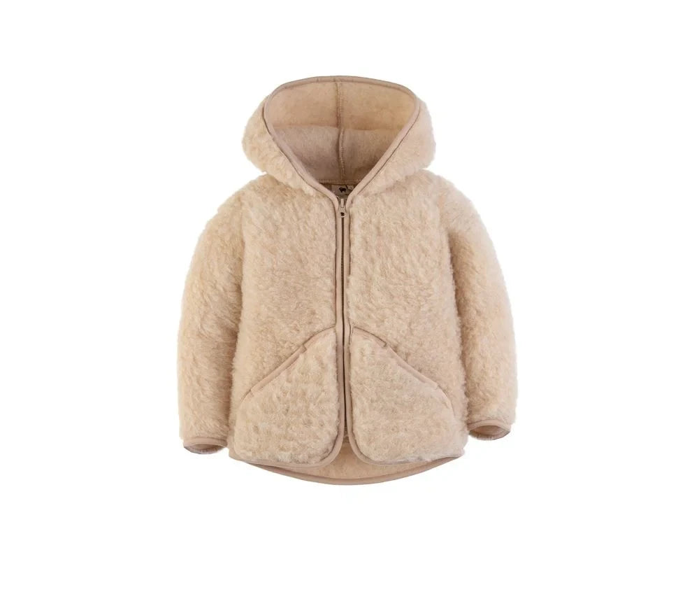 Schurwoll-Jacke "Moody" (Beige) für Kinder