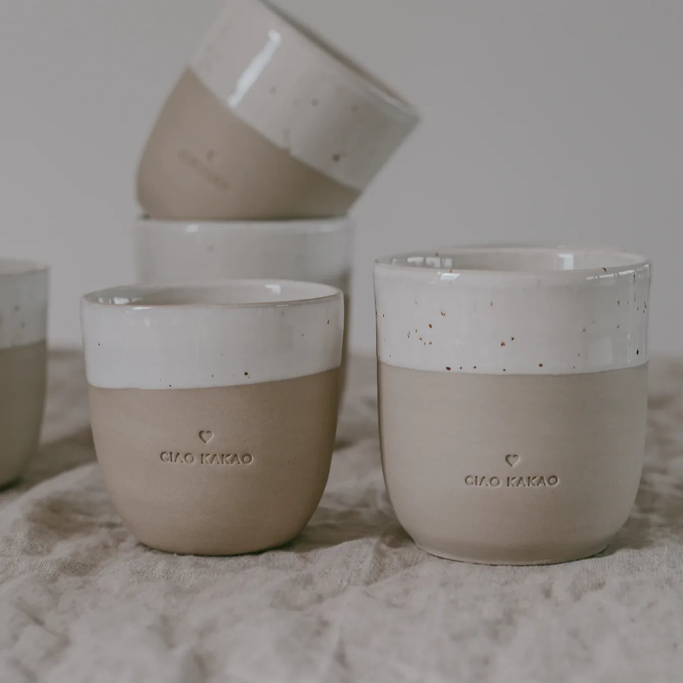 Eulenschnitt Becher "Ciao Kakao"